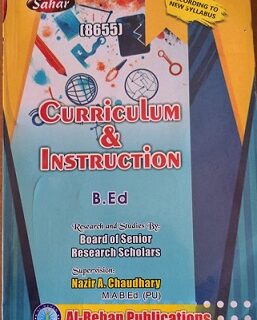 Key Book 8655_6503 AIOU Curriculum and Instruction