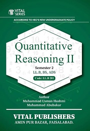 Quantitative Reasoning II LL.B Book Vital Series ( Code 201 )